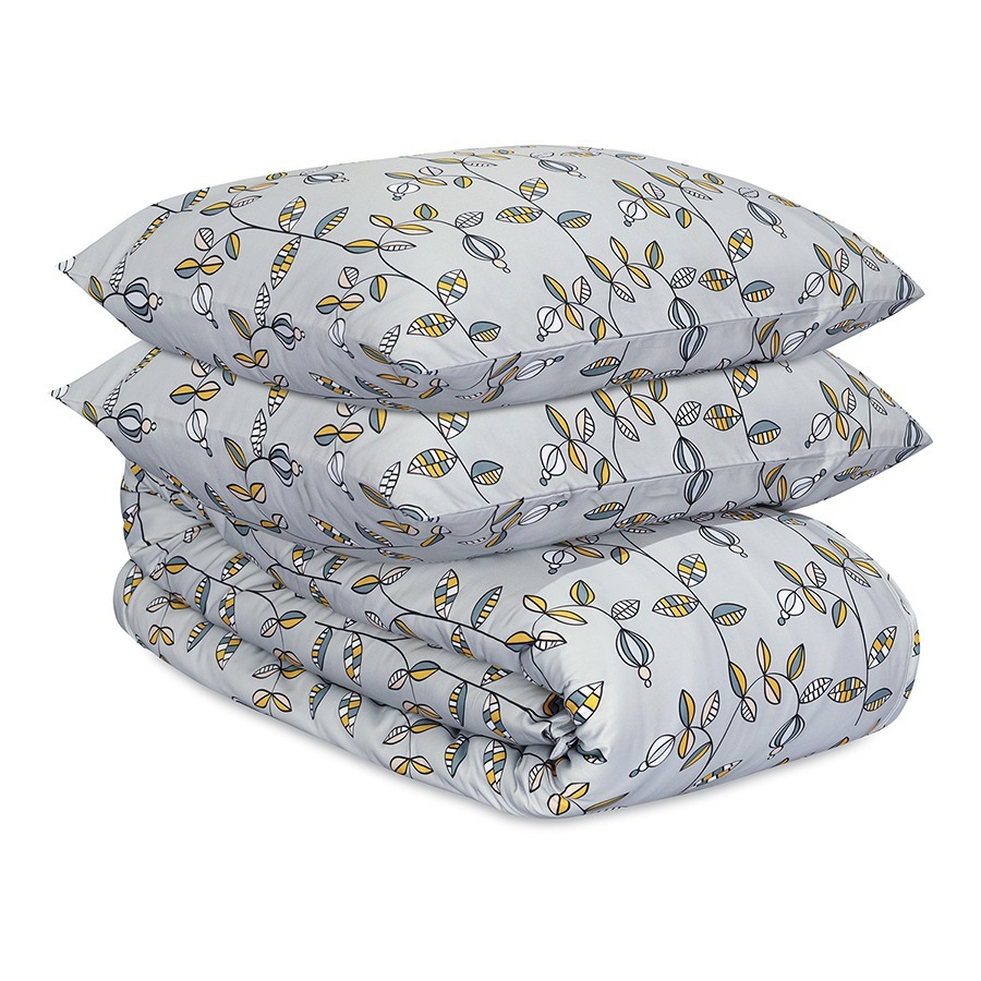 Фото Комплект постельного белья Ягоды тайги из премиального сатина из коллекции russian north, 150х200 см (78452) - интернет-магазин МегаТерем в Москве