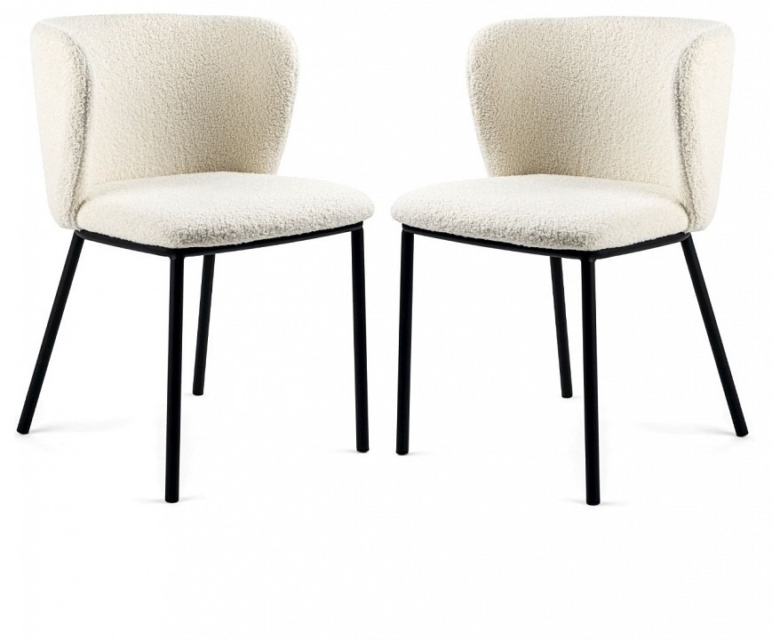 Фото Стул Whirl (комплект 2 шт) бежевый,черный HSBI_DC-24121_beige_2 - интернет-магазин МегаТерем в Москве