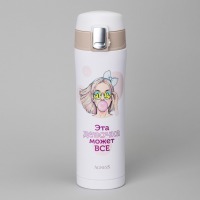 Термокружка girl 420 мл Agness (798-110)