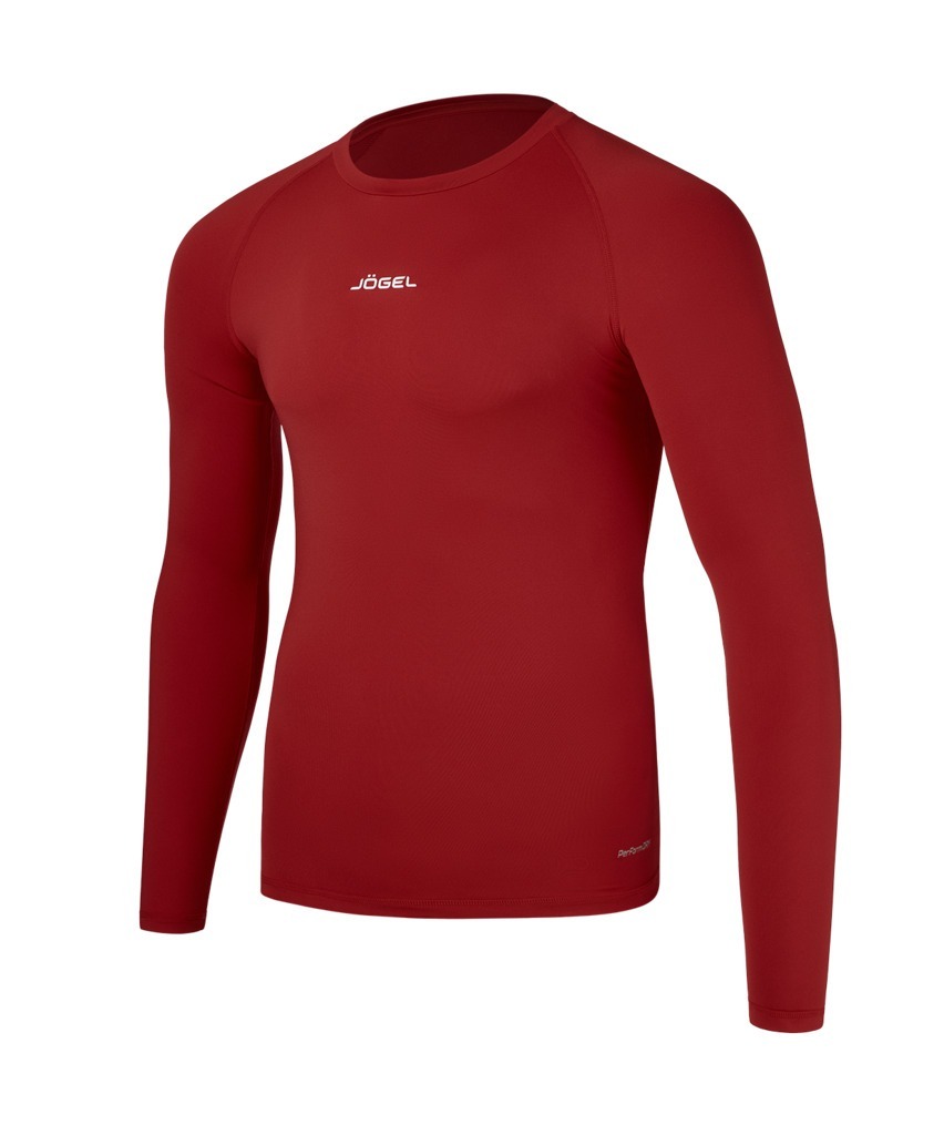 Фото Футболка компрессионная с длинным рукавом JÖGEL CAMP PerFormDRY Baselayer LS Tee, гранатовый (2123207) - интернет-магазин МегаТерем в Москве