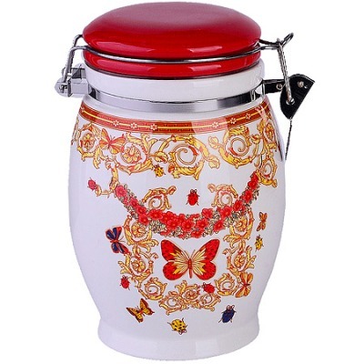 Банка для сыпучих продуктов 930 мл Романтика LORAINE (30774)