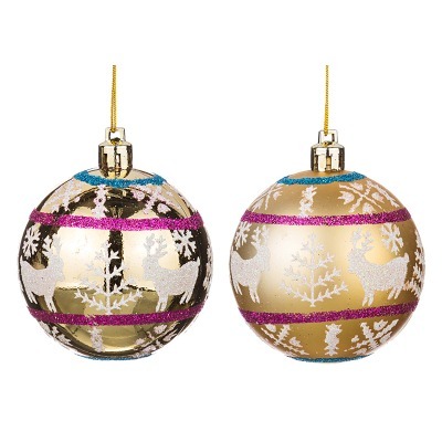 Набор декоративных изделий "шар" из 2-х шт. диаметр=7 см. Polite Crafts&gifts (863-011)