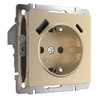 Розетка с заземлением и со ...