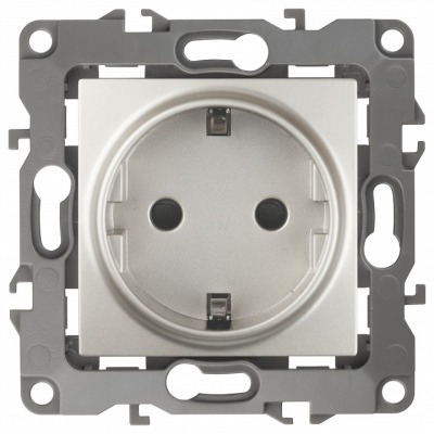 Розетка с заземлением, без рамки Эра Эра 12 12-2101-15 ER_B0019322