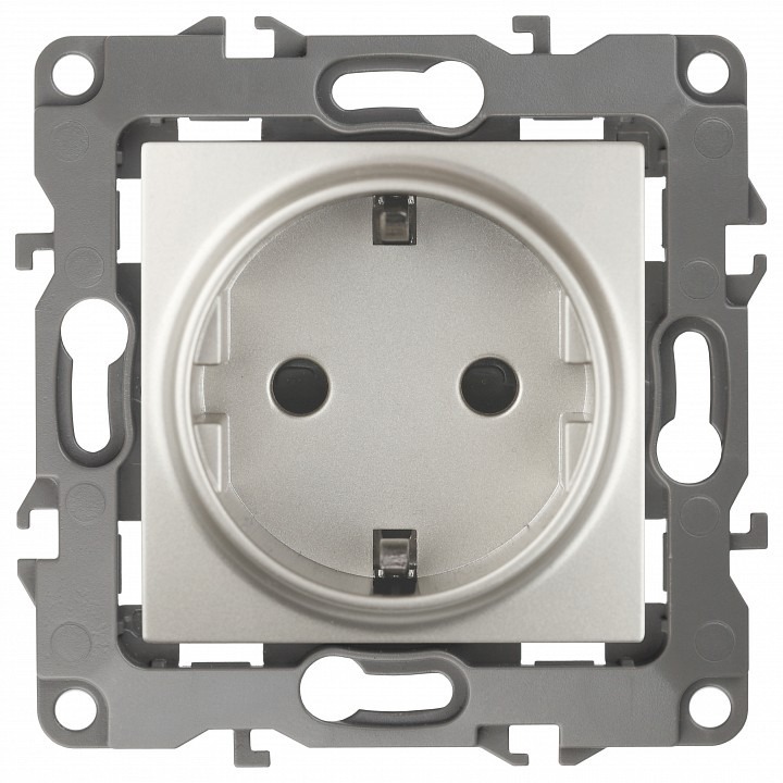 Фото Розетка с заземлением, без рамки Эра Эра 12 12-2101-15 ER_B0019322 - интернет-магазин МегаТерем в Москве