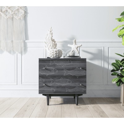 Комод Boho 2 ящика с рыбами...