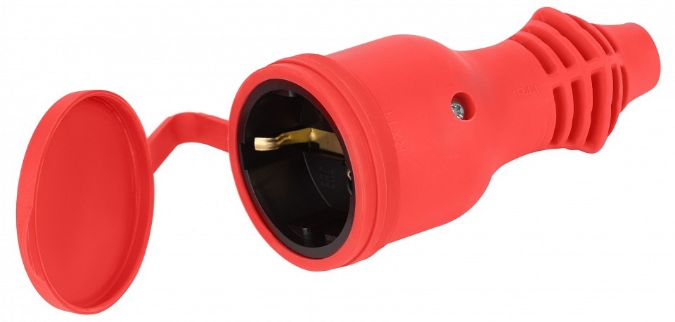 Фото Розетка с заземлением Эра  RX11-R-IP44 ER_B0069326 - интернет-магазин МегаТерем в Москве