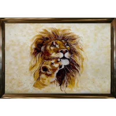 Картина Король Лев 3 с кристаллами Swarovski (2038)