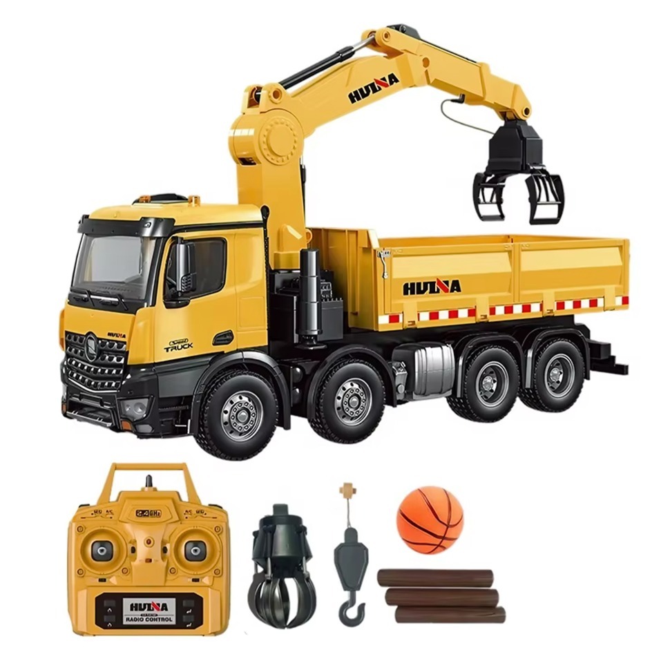 Фото Радиоуправляемый самосвал-кран-погрузчик HuiNa Toys 1:14 (HN1538) - интернет-магазин МегаТерем в Москве