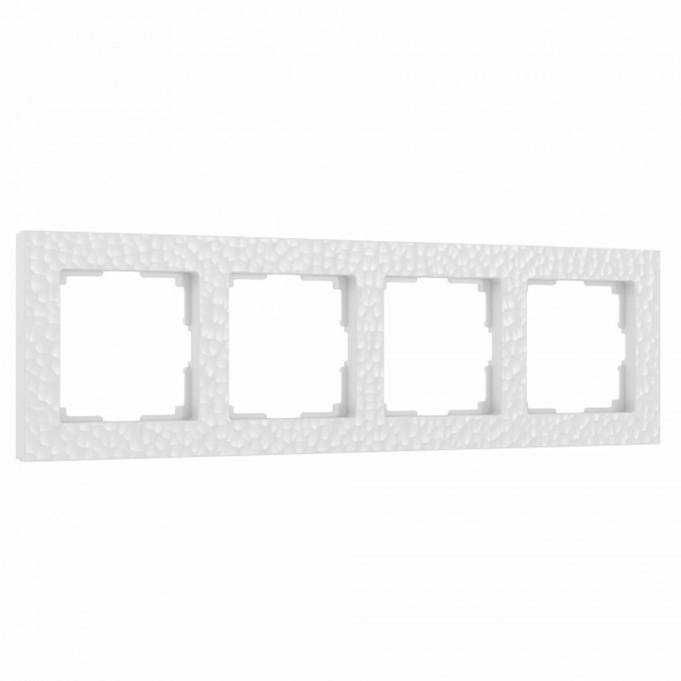 Фото Рамка на 4 поста Werkel Hammer белый W0042401 WRK_a052523 - интернет-магазин МегаТерем в Москве